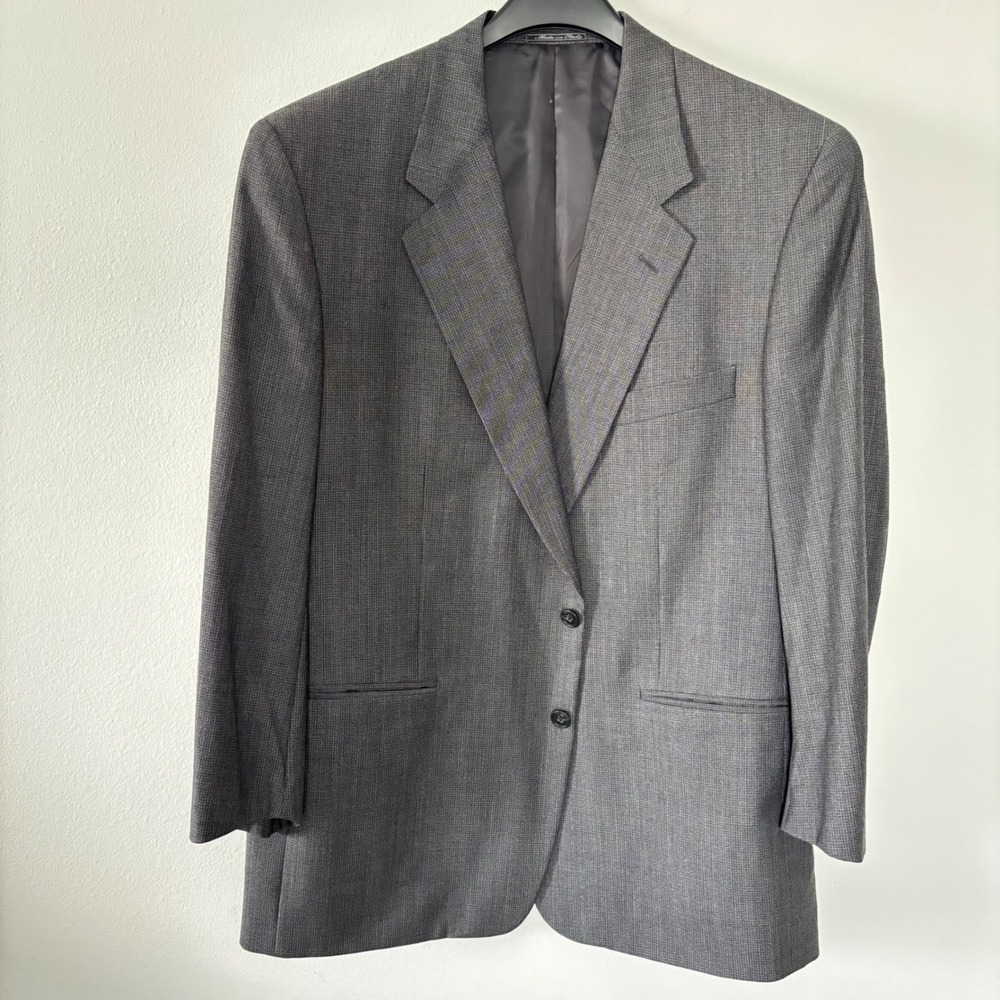 Corneliani Men's Gray Two Button Blazer Business Casual Career‎ Jacket 44R